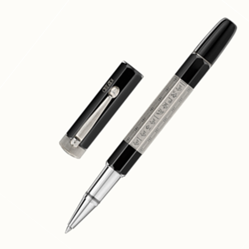 Retro Inheritance Series Egyptian Style Rollerball Pen Unique Metal Carving Office School Writing Ballpoint Pen With Serial NumberQ - view 3