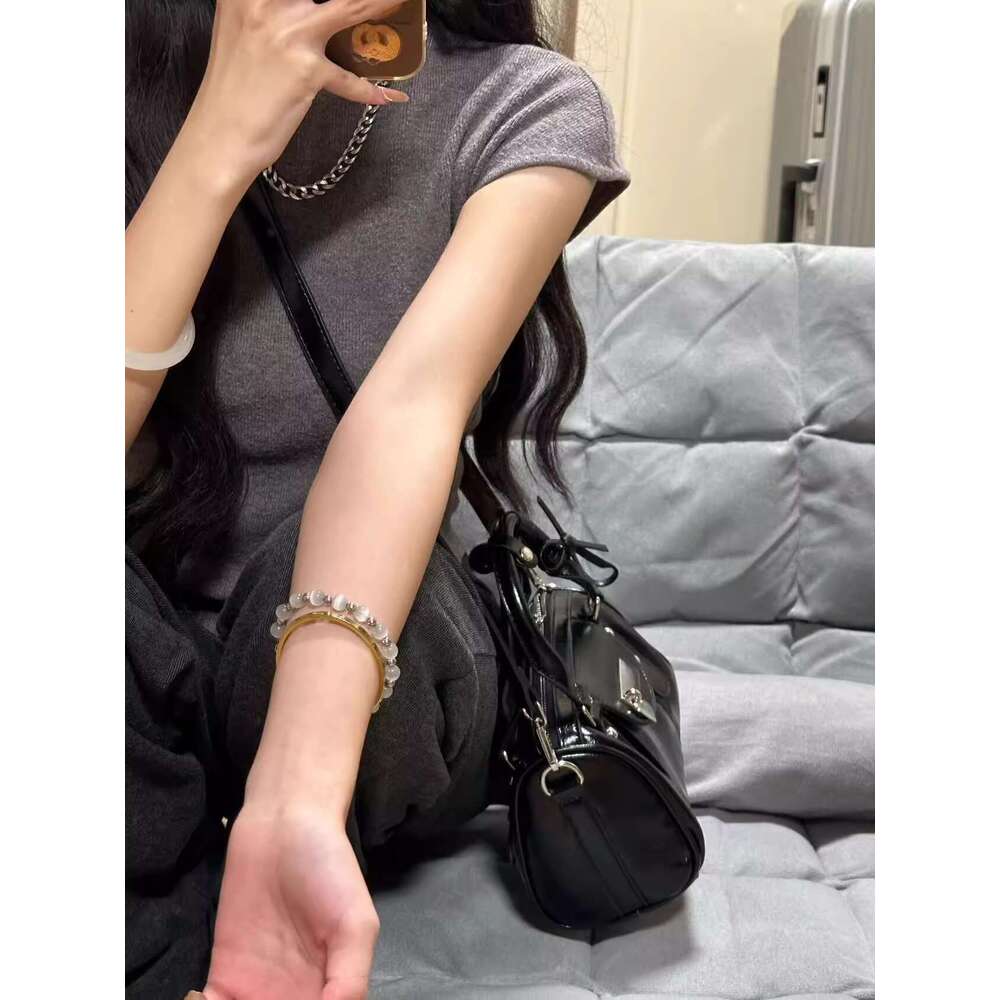 Designer Bag Spring And Summer New Ballet Style Handbag Boston Bowling Niche Versatile Shoulder Crossbody