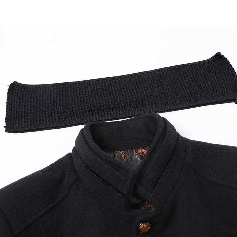 New Winter Men Stand-up Collar Woollen Trench Coats Male Business Casual Cashmere Blazers Jackets Overcoats Quality Suits CoatsT251125