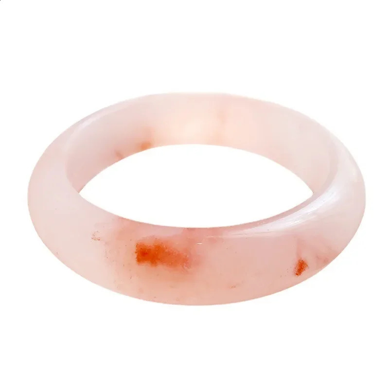 Natural Pretty Peach Blossom Brew Bracelet Gold Silk Jade Bracelet Pink Jade Bracelet Girl Model 250424