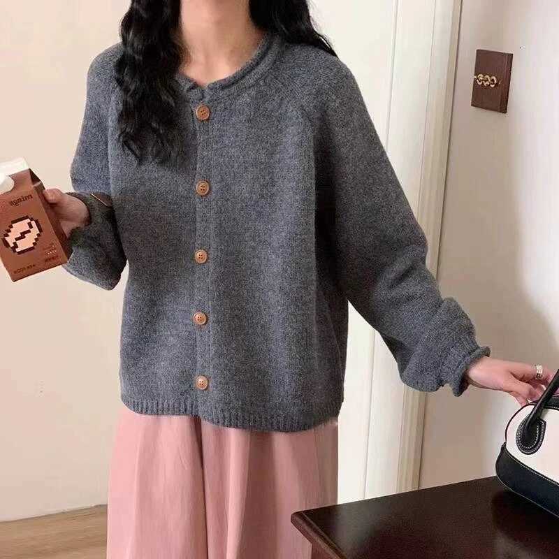Button Up Cardigan Sweater for Women Cozy Knitted Long Sleeve Single Breasted Sweater Jacket Autumn Winter Casual Chic OutfitT251125