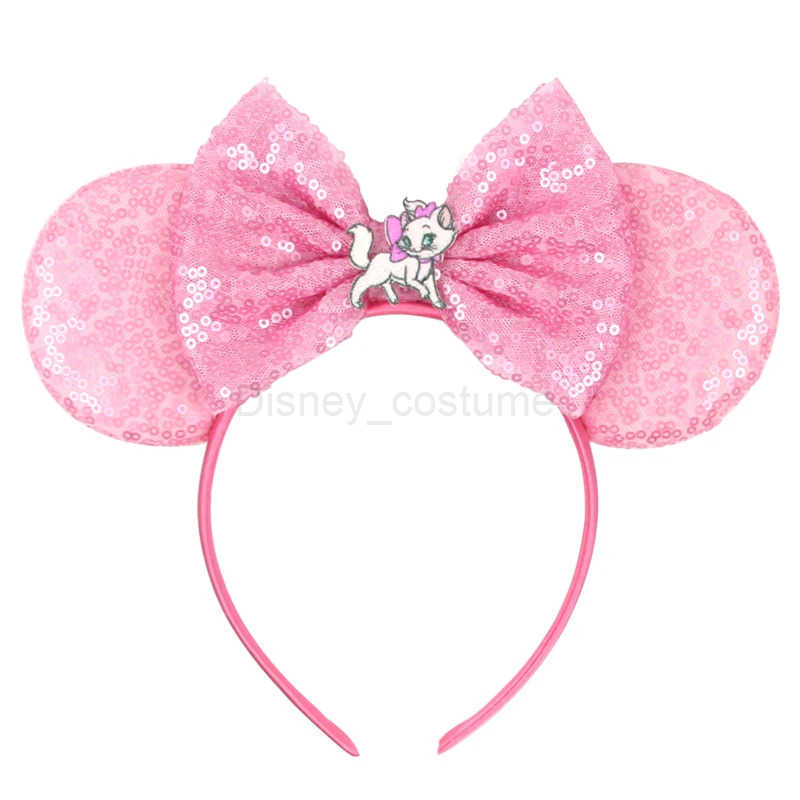 Disney Kawaii Disney Mary Cat Headband Shining 5 Bow Headband Adult Childrens Birthday Party Hair Accessories Role Playing Hair Accessories X250425