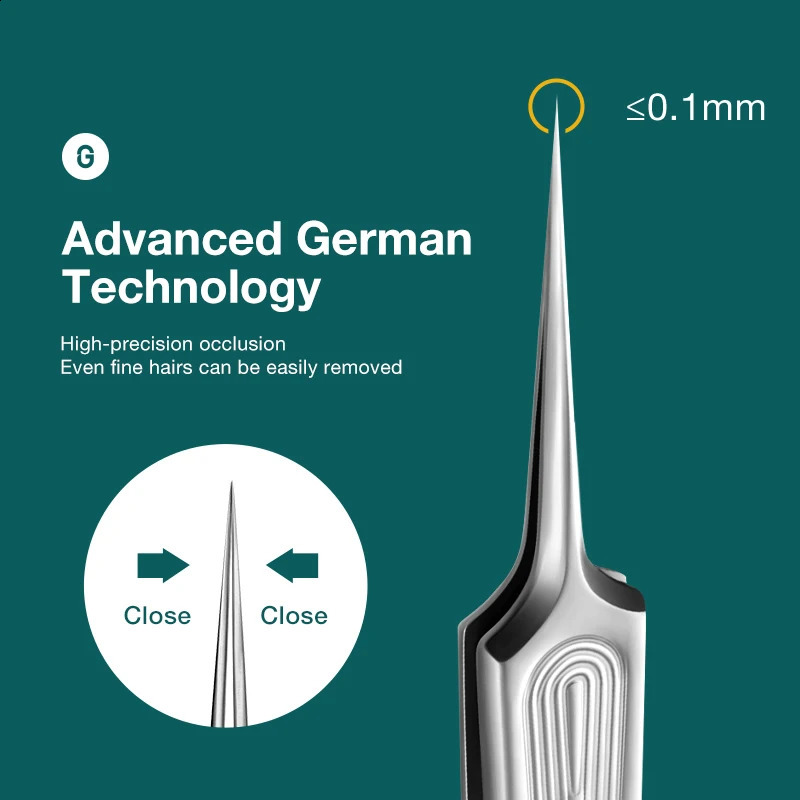 MR.GREEN Ingrown Hair Tweezers Needle Nose Pointed Tips Eyebrows Tweezers For Splinters Blackhead Removal Acne Clip ctor 250422
