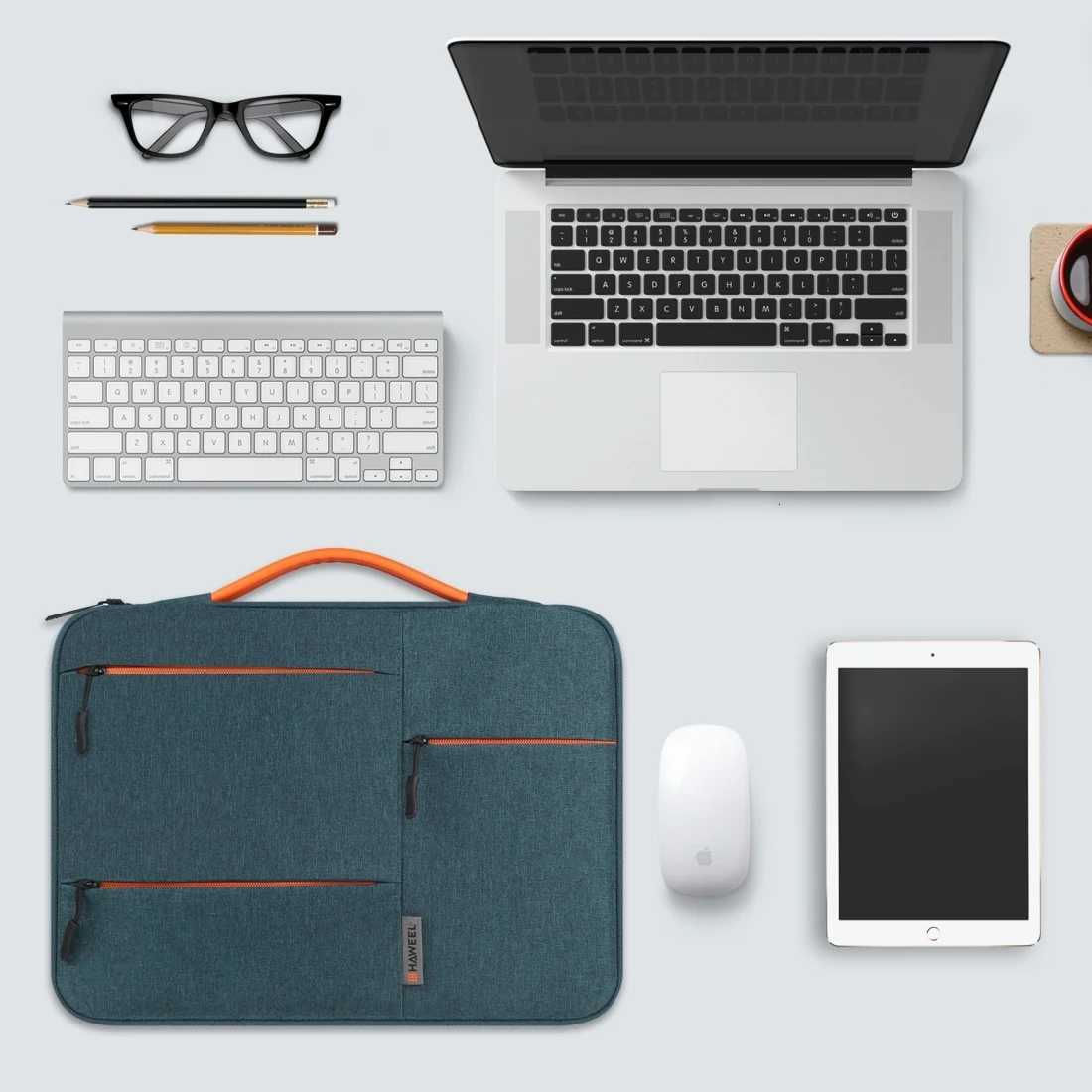 HAWEEL13/14/15 inch Notebook Sleeve Case Zipper Briefcase Laptop Handbag For Macbook/Samsung/Sony/DELL Alienware/ASUS/HPT251125