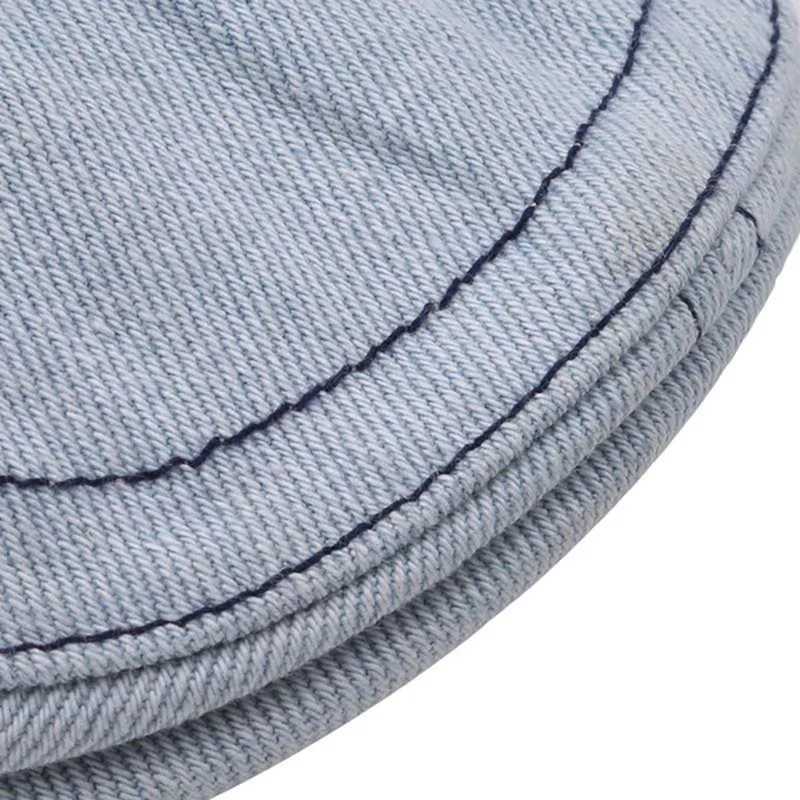 Adjustable Denim Cap for Men Women Casual Unisex Jeans Beret Hat Solid Color Cap Spring Autumn Hats Men Winter J251125