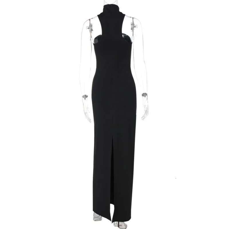 Dongdumaoyi Townlike Maxi Long Slim Bodycon Dress Women Halter Spring Summer Nightclub Sexy Party Dresses