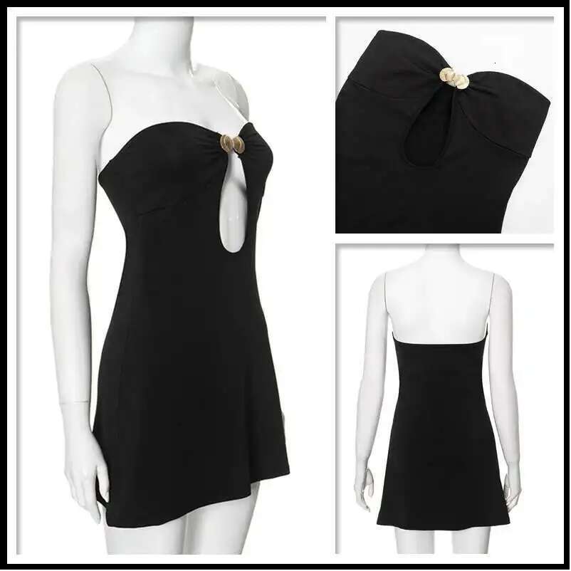 Dongdumaoyi Townlike Elegant Slim Bodycon Dress Women Strapless Mini Summer Backless Nightclub Sexy Party Dresses Vestidos