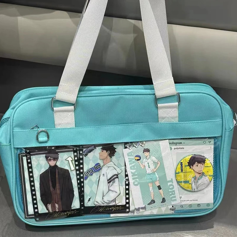 Anime Girl JK Uniform Shoulder SchoolBag Cosplay Messenger Bag Harajuku Ita Bag Large Capacity Ulzzang Handbag 250417