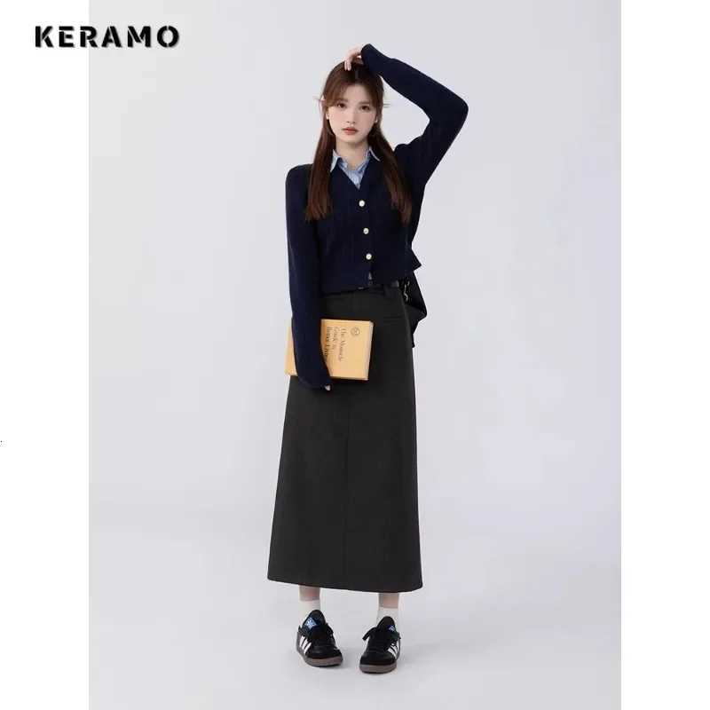 2024 Spring Autumn Preppy Style Badge Embroidery Knitted Cardigan Women Single Breasted Fake Two Pieces Long Sleeve Sweater CoatT251125