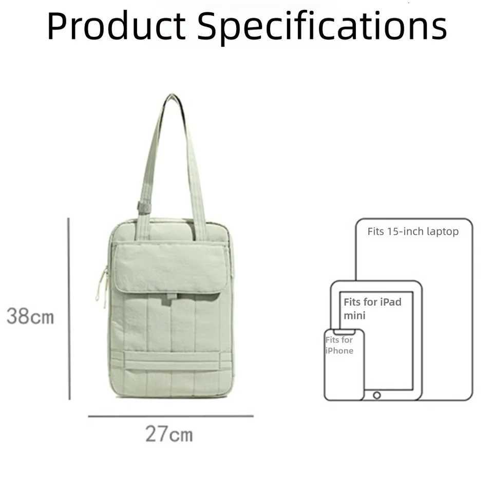 133 14 15 Inch Versatile Laptop Bag One-Shoulder Handheld Canvas Tote Bag Business Briefcases for Lenovo Dell Laptop CommuteT251125