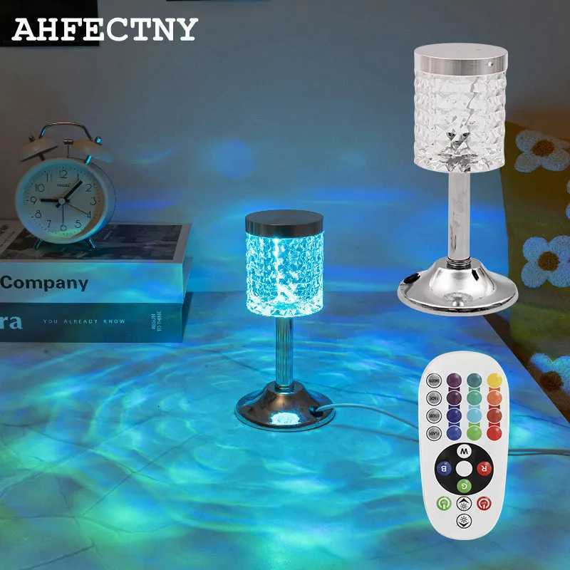 Mini New Diamond Atmosphere Desk Lamp USB Plug Decorative Desk Lamp Bedroom Crystal Kids Gift Night LightM251125