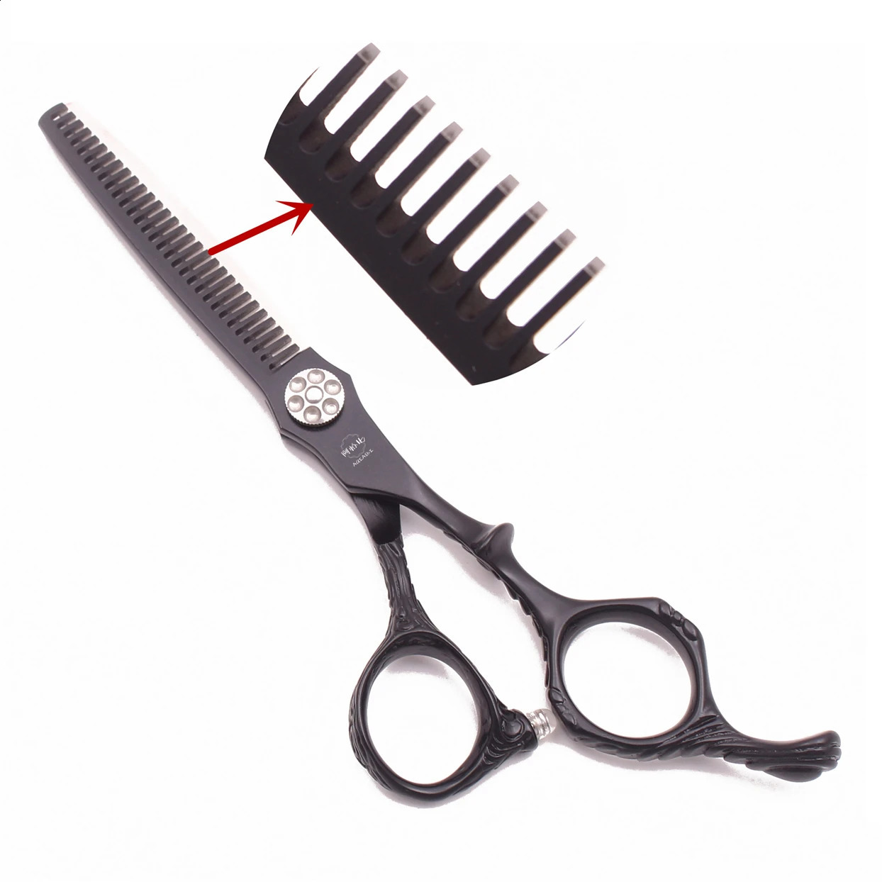 Professional Hairdressing Scissors 6 AQIABI Hair Scissors Japan Stainless Thinning Shears Black Hair Cutting Scissors A90027 250424