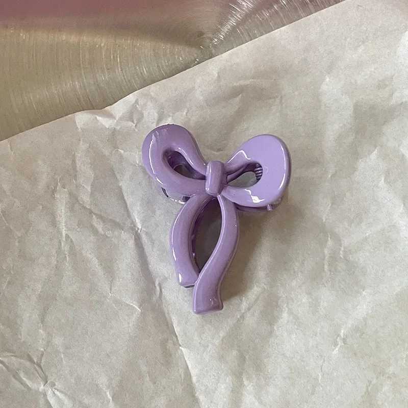 Candy colored bow small grab clip womens side bangs clip broken hair clip princess claw hair clipT250425