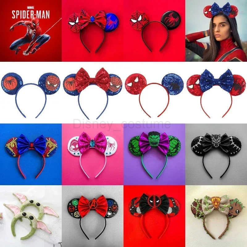 Disney Pixar Inside Out Ears Headband Girl Cartoon Joey Hair Accessories Female Disney Feeling Sad ANXIETY Bow Hair Childrens Role Playing X250425