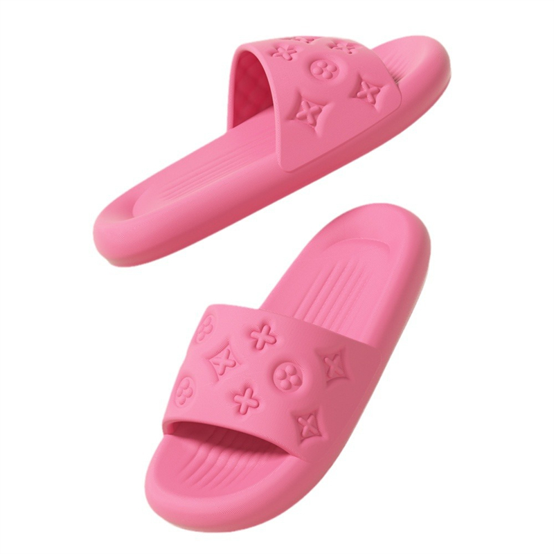 free shipping designer slippers for men and woman outdoor indoor casual sandals breathable fashion pink Flat sliders