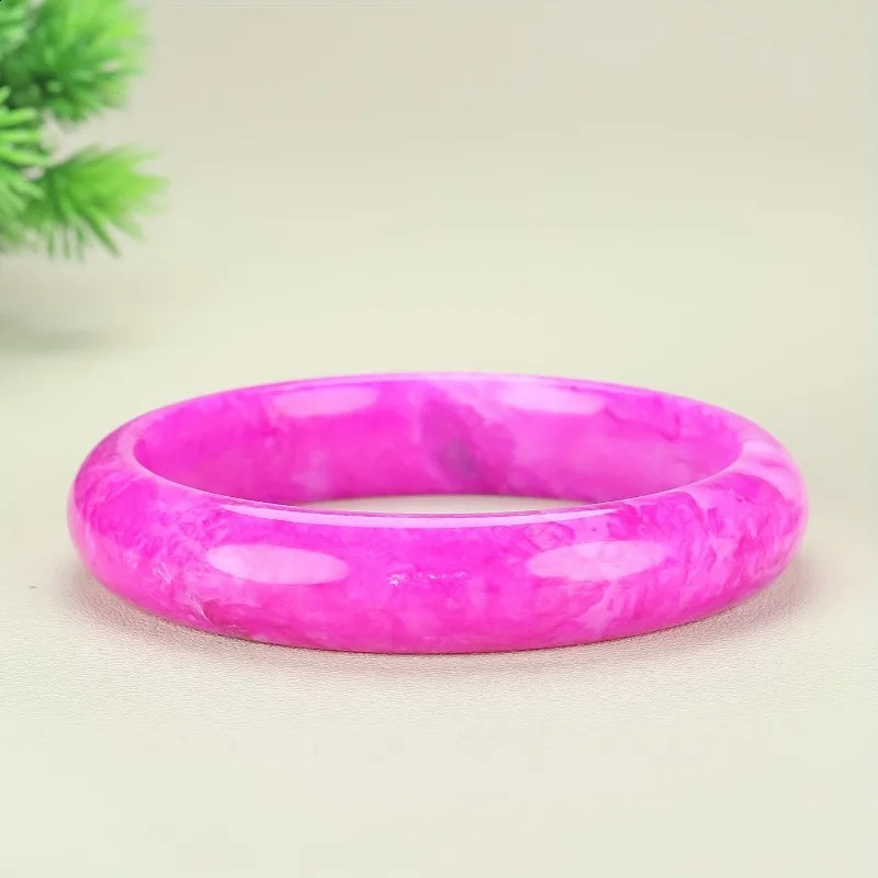 Stylish Ethnic Style Cherry Blossom Powder Bracelet Holiday Gift 250424