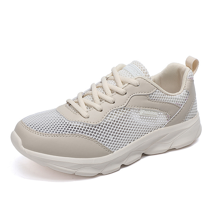 Summer New Sports Large Mesh Hollow Casual Korean Lace Up Versatile Women S Shoes Ddmysaturn