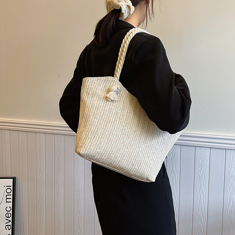 2025 New Designer Bag Free Delivery Designer Shoes By 2024 Women's Large Capacity Beach Tote Beautiful And Fashionable Korean Style Trendy Should