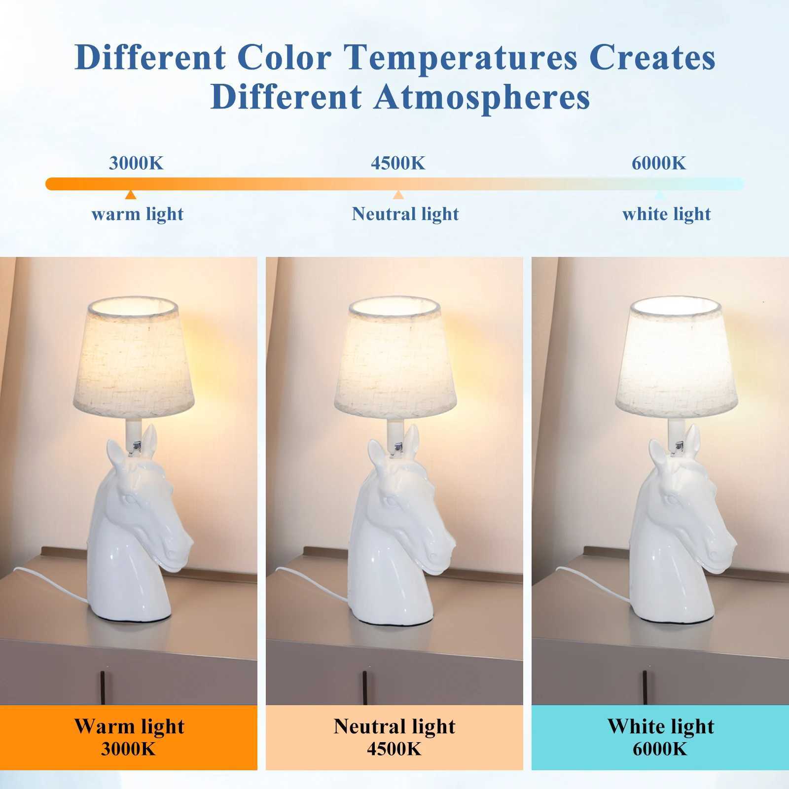 A desktop desk lamp with a horse head statue a bedside night light an adjustable brightness and a 3W power LED lampM251125