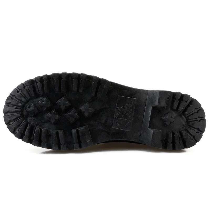 Women Genuine Leather Platform Motorcycle Shoes Front Zipper Optical Soles Fashion Sexy Punk Men Winter Boots 35-46