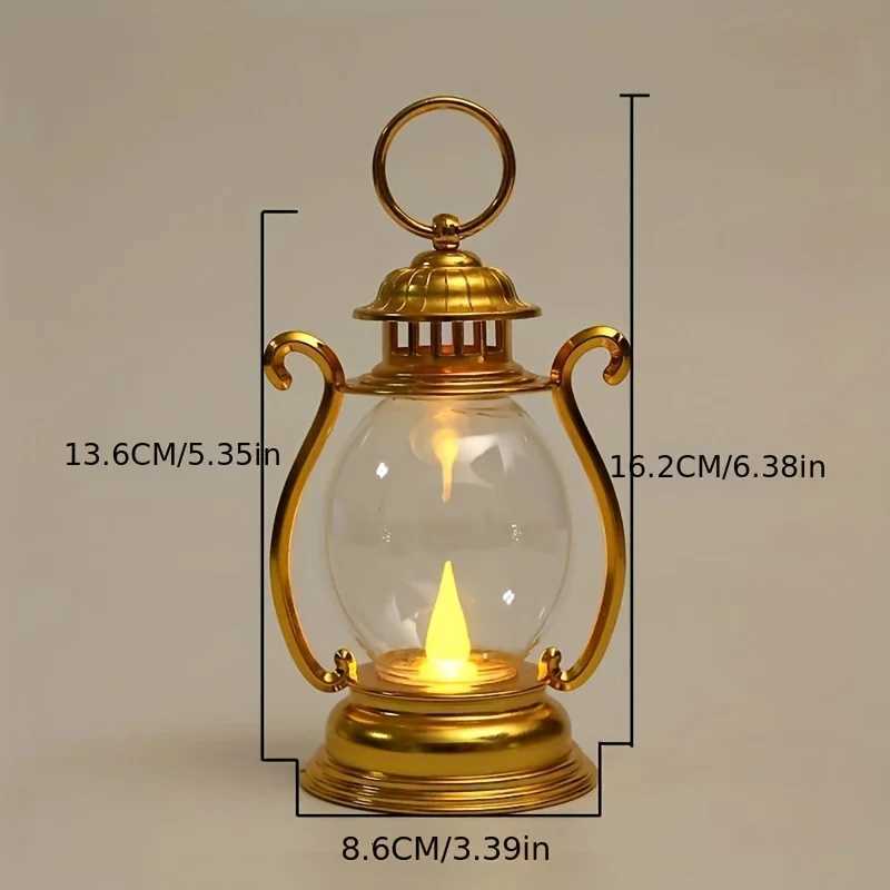 Ramadan Decoration Plastic Barn Lantern Led Lights Ramadan Kareem Decor Eid Mubarak Gift Al-Fitr Eid Festival Party SuppliesM251125