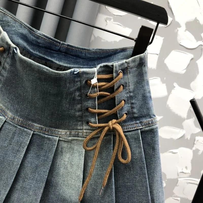Childrens clothing spring/summer denim shorts Korean version A-line fashion 250424