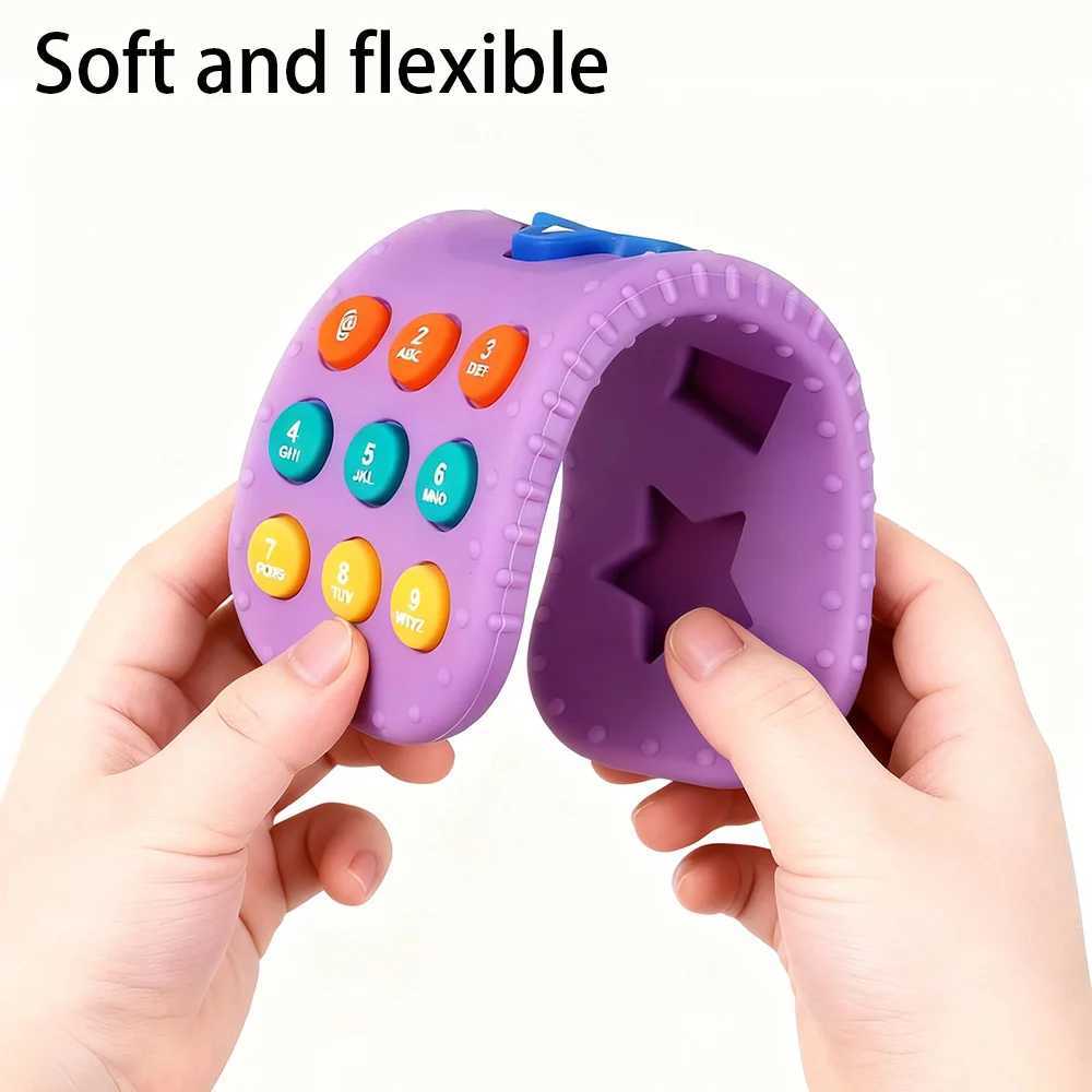 Simulated Remote Control Teether Baby Pacifier Anti-Thumb-Sucking Soothing Toy for Chewing and Stress Relief G251125