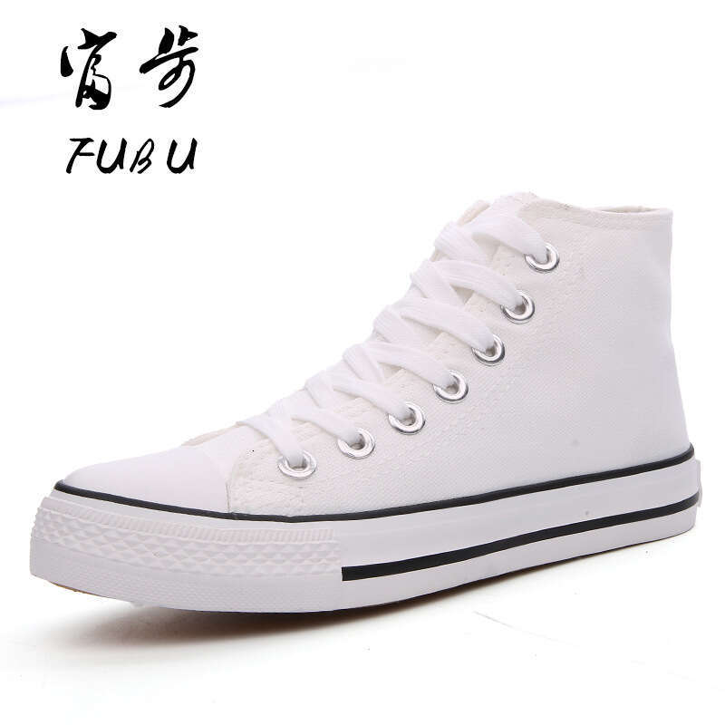 Fubu Cloth Korean Edition Men's and Women's New Couple High Top Canvas Casual Single Shoes