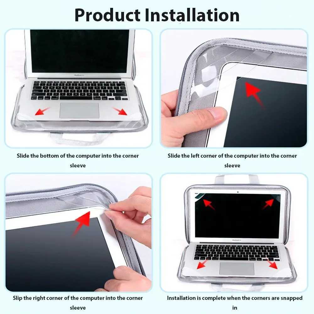 Laptop Bag Liner Bag Handbag Suitable for M1 M2 13 14 156 Inch Macbook Air Pro Huawei Asus Dell Waterproof Notebook BriefcaseT251125