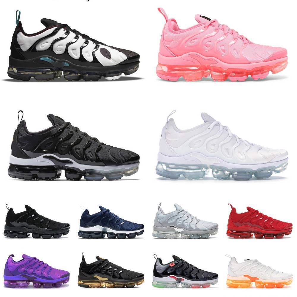 Trainers Plus Tn Vapormmaxs Sports Shoes Men Women Tns Requin All Black Royal Griffey Volt Sole Grey Triple White Blue Red Outdoor Designer Brand Jogging Sneakers S98