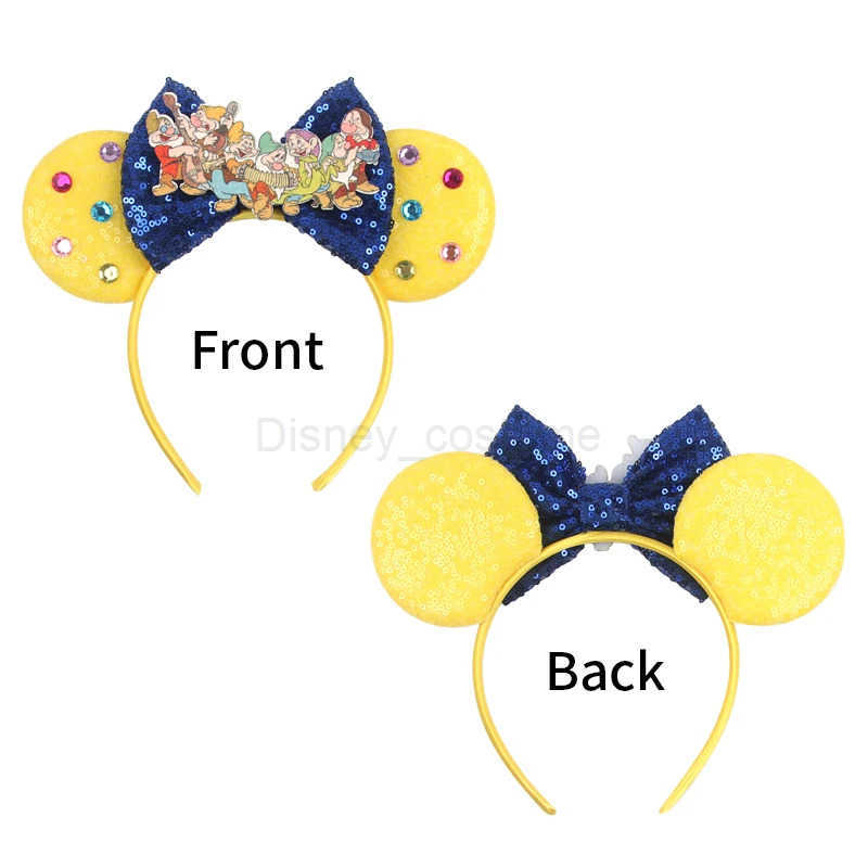 Disney Castle Fireworks Mouse Earband Shining Bow Girl Role Playing Hair Adult/Childrens Party Gifts Childrens Hair Accessories X250425
