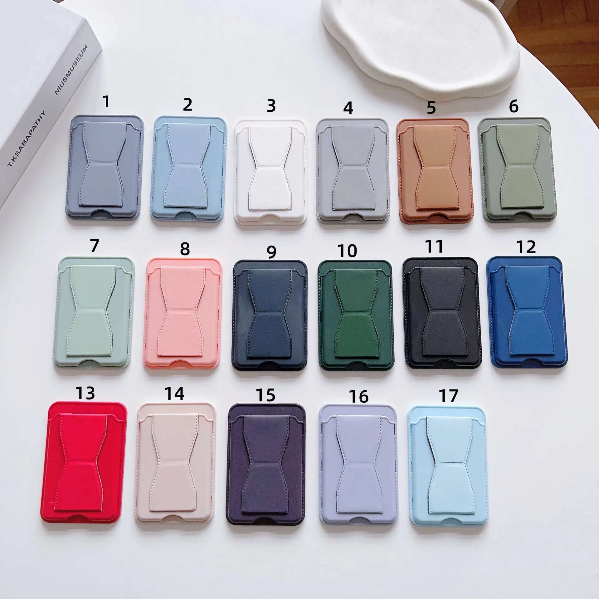 Kickstand Wallet With Stand Phone Card Holder Case For Iphone 13 12 14 Pro Max Back With Leather Cover Self Sticker