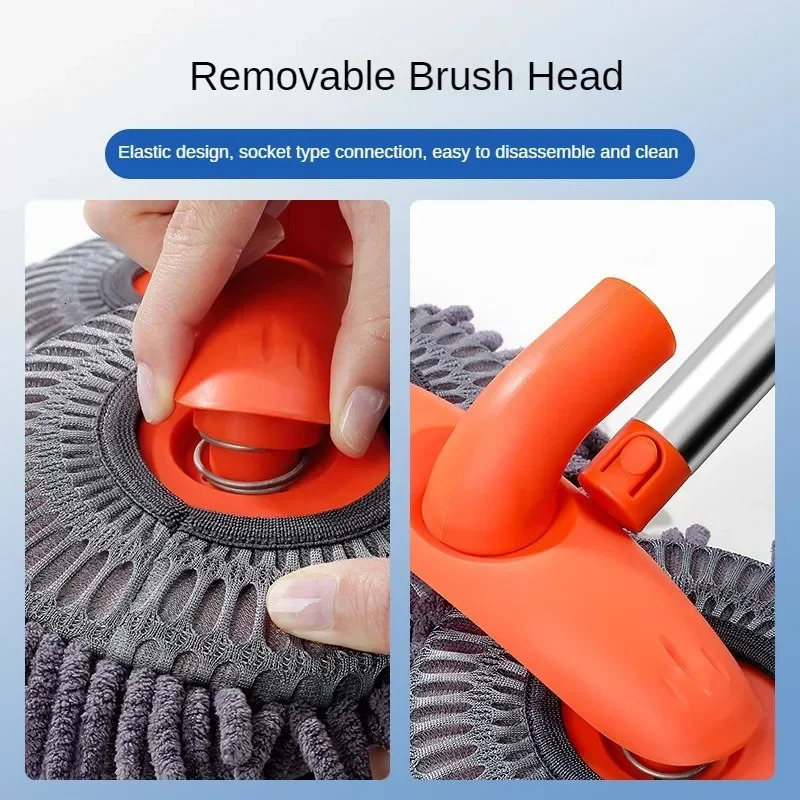 car washer mop foam Chenille brush double head roof window cleaning and maintenance three section telescopic 250425