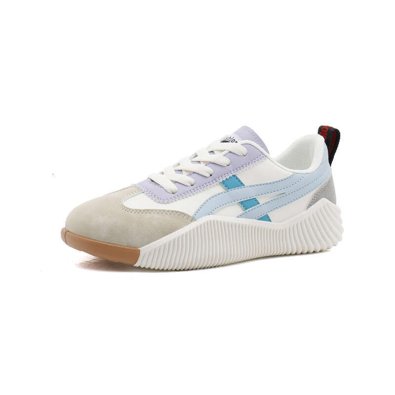 2025 Spring New Korean Ins Breathable White for Women, Low Top Casual Board Shoes, Thick soled Sponge Cake Shoes JH-6617