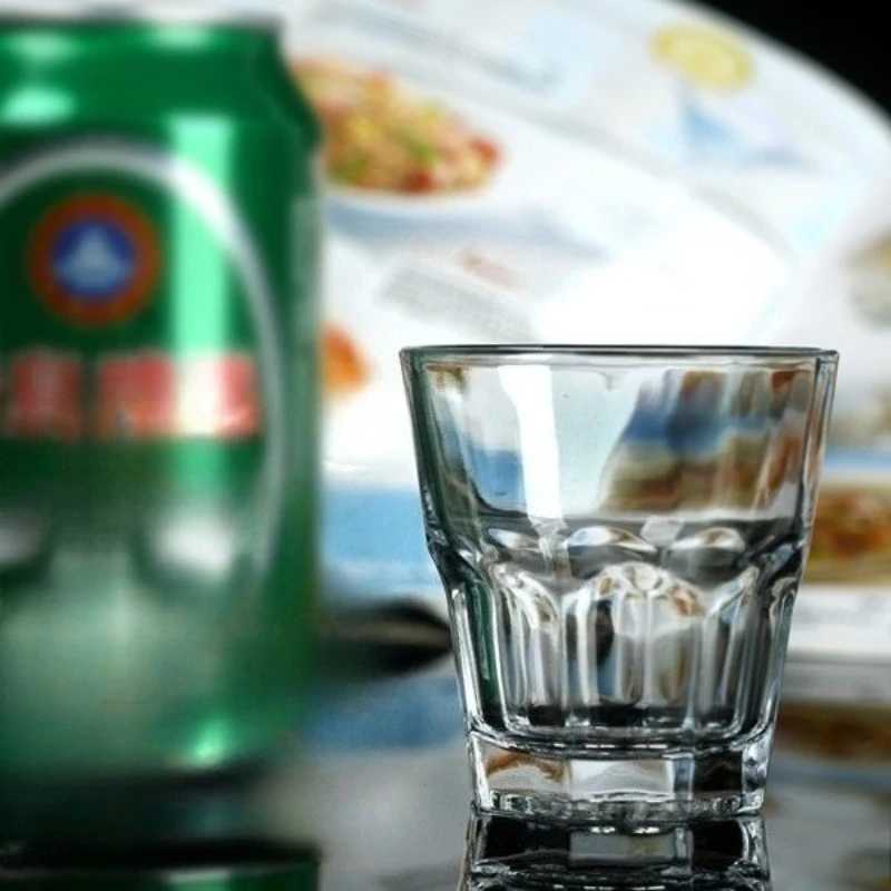Thickened Glass Cups Beer Mugs Mouthwash Cups Glass Octagonal Cups Transparent Glass Cups Household Glass Tea Cups Whiskey Glass Y251125