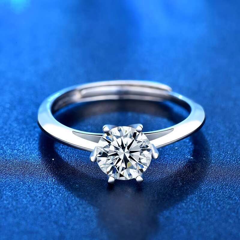 Hot Sale Multi Style Wedding Engagement Ring Moissanite 925 Sterling Silver Jewelry Rings for Women Girls