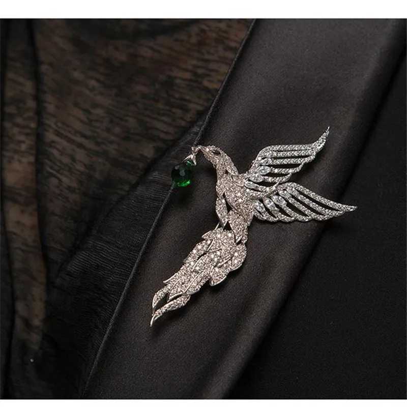 Womens Brooch Luxury Jewelry Animal Vintage Style Sweater Scarf Created Emerald Green High Quality Brooch Decorate Party Gifts J251125