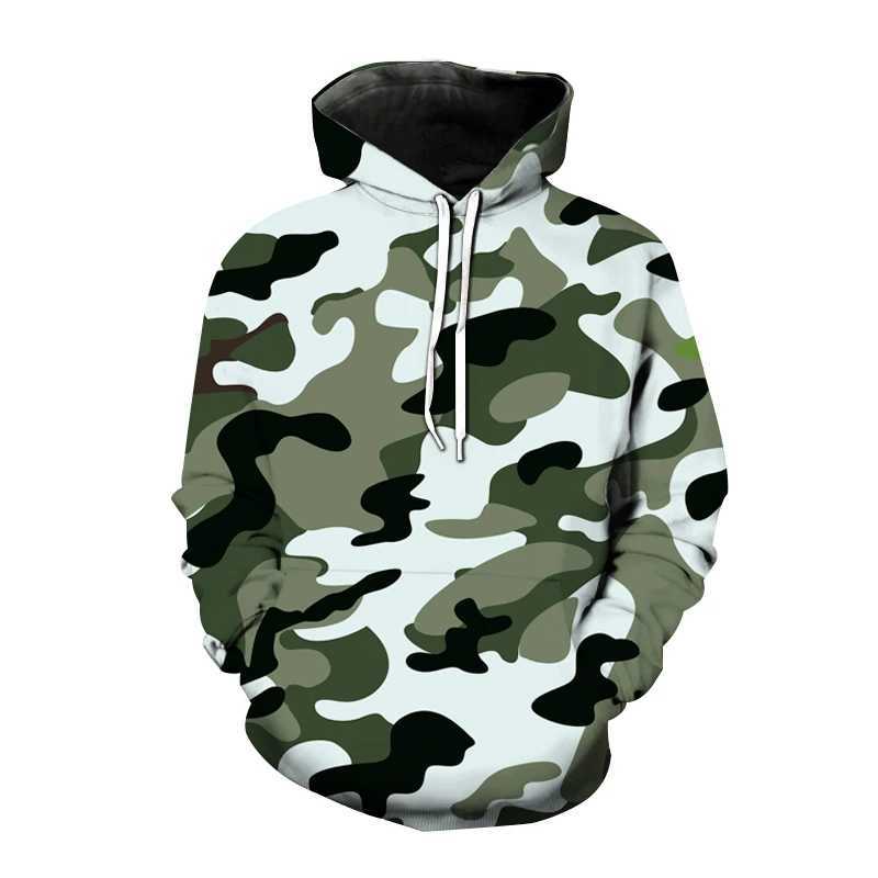2024 Fashion 3D Printed Camouflage Pattern Hoodie Sportswear Fashion Street Harajuku Mens Hoodie Simple Design Mens Top w250425