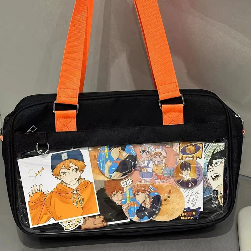Anime Girl JK Uniform Shoulder SchoolBag Cosplay Messenger Bag Harajuku Ita Bag Large Capacity Ulzzang Handbag 250417