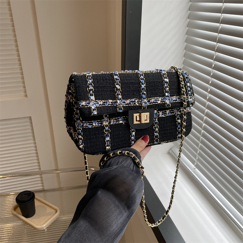 2025 New Designer Bag Free Delivery Shoes By Leisure Women's 2023 Autumn Korean Edition Small Square And Fashionable Shoulder Simple Crossbody Ba