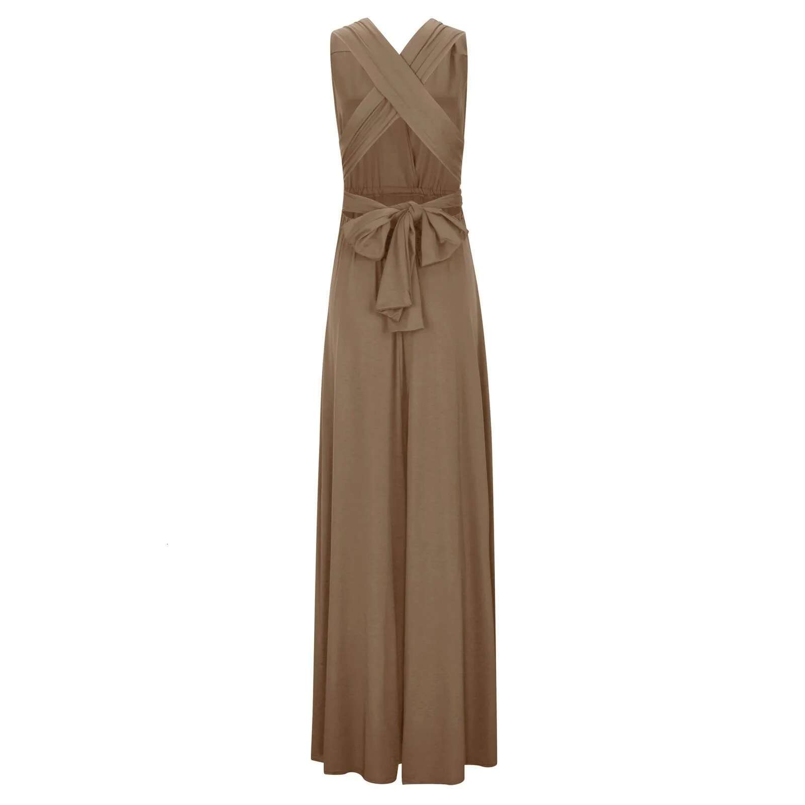 Dongdumaoyi Backless Sexy Wedding Bridemaid Dress For Women New Fashion Solid Color Sleeveless Cocktail Prom Female Night Wear