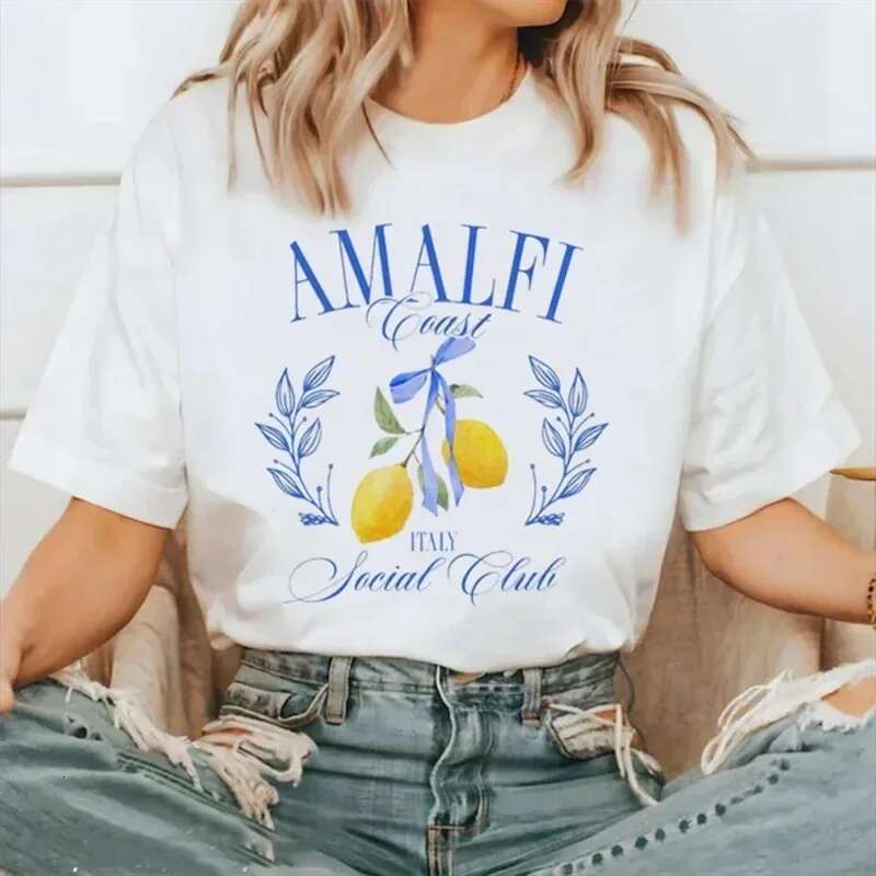 Dongdumaoyi Short Sleeved Fashionable Versatile Cartoon Women S Summer Fashion Social Club Printing O Neck Basic Cute Clothing Tops