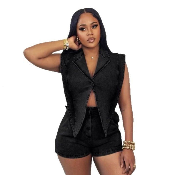 Women Jumpsuits 2025 New Fashion Casual Washed Loose Denim Jumpsuit Shorts 2 Colors