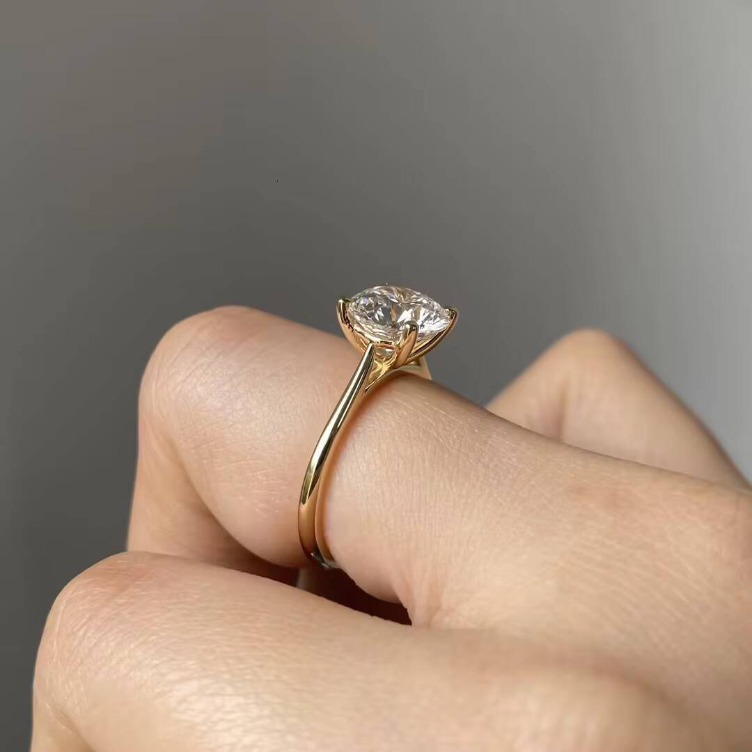 Provence Gem 10K/14K/18K Lab Grown Diamond CVD HPHT 10CT 20CT 30CT Wedding Engagement Rings for Women