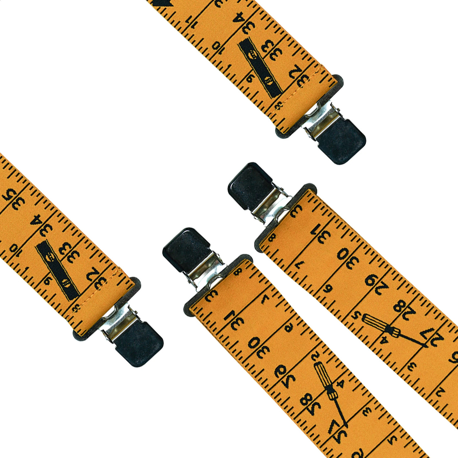 Mens Suspenders 2 Wide Adjustable and Elastic Braces X Shape with Very Strong Clips - Heavy Duty tape measure suspenders formen 250425