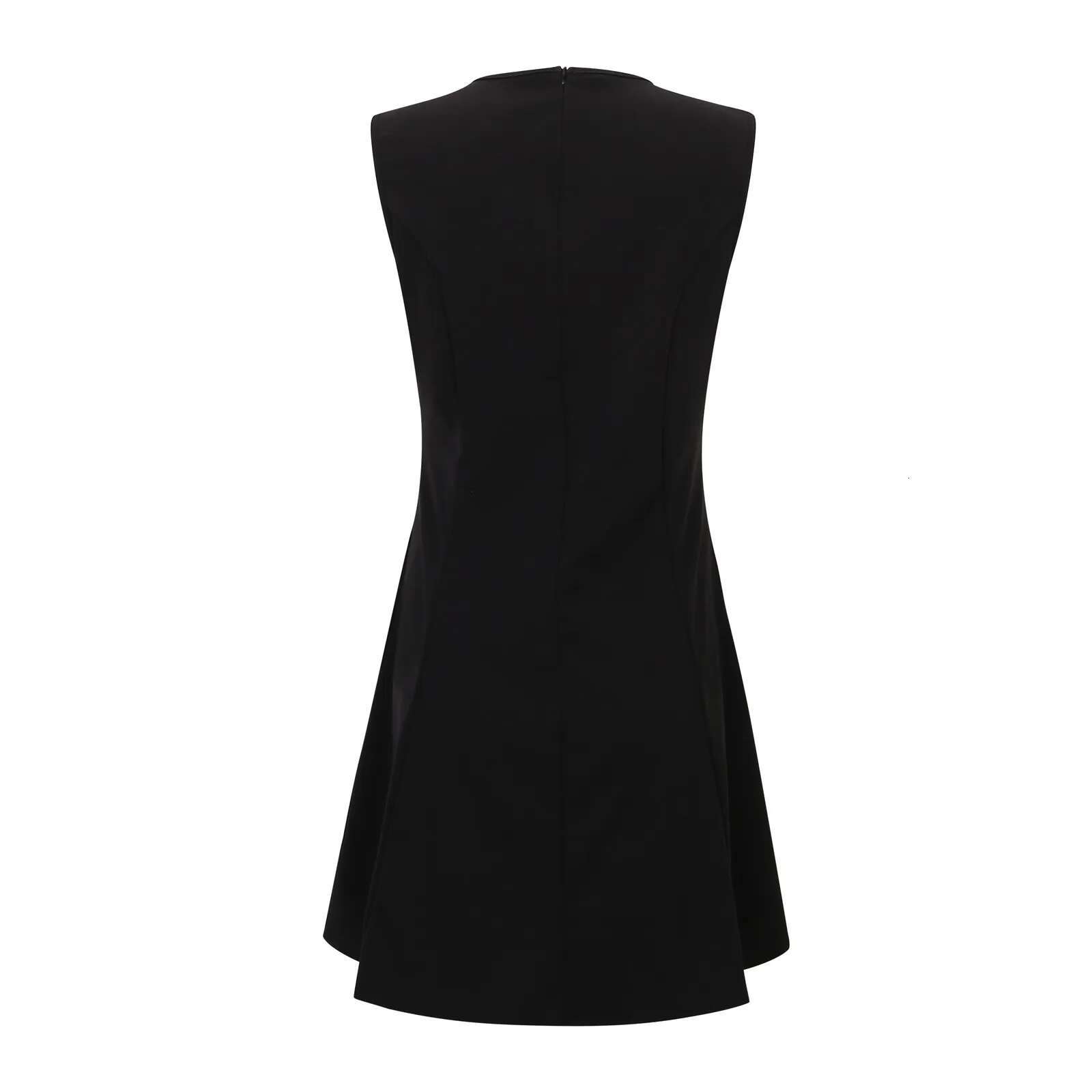 Sexy Chic Bow Tie Party Women Mini Sleeveless O Neck Elegant Dress Fashion 2025 Spring Summer
