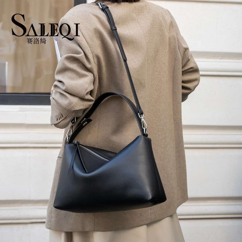 Genuine Leather Fashon Brand Designer Women Shoulder Crossbody Coffe Bags Ladies High Quality Balck Handbag Brown 2025