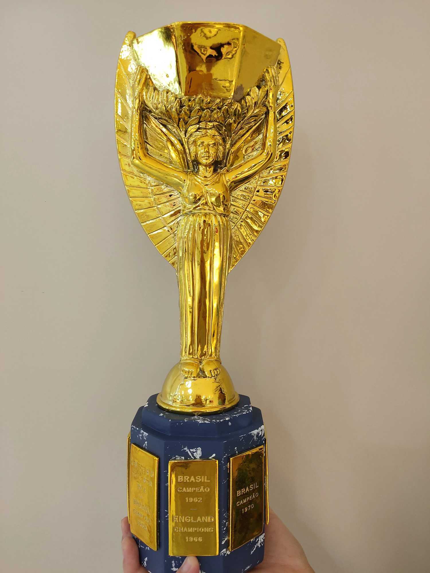 Football Trophy Cup Jules Rimet Trophy CPU Gift for Soccer Souvenirs Award Soccer Ball Fans CollectionW251125