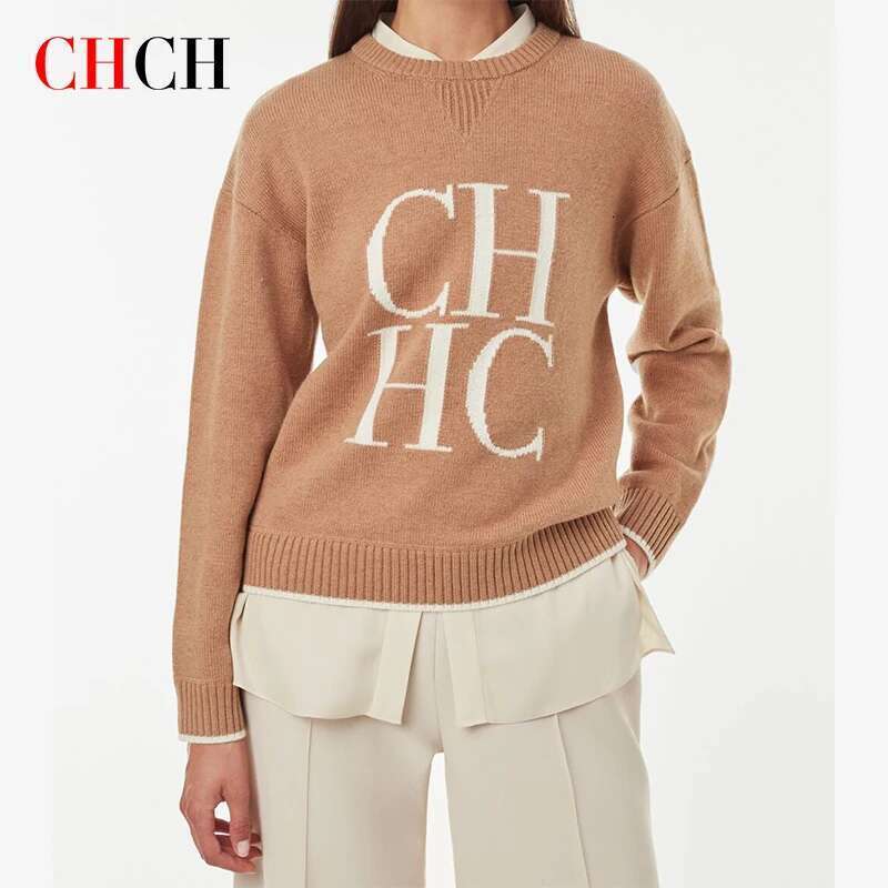 CHCH 2024 New Fashion Casual Women's Sweater Autumn Winter Classic Warm Female Pullover Knitwear Sweatshirt