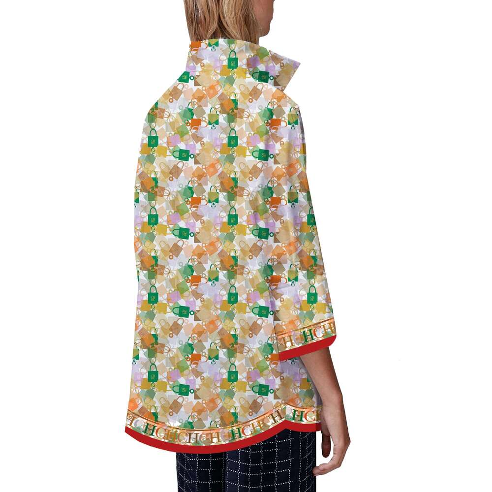 CHCH Fashion Ladies Shirt Style Woman Printing Blouse Spring Summer Casual Half Sleeve Tops